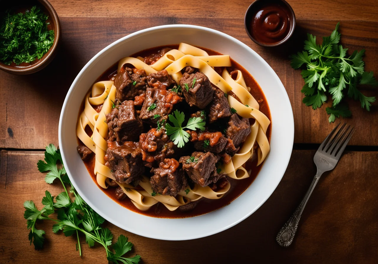Oxtail Ragout with Pasta