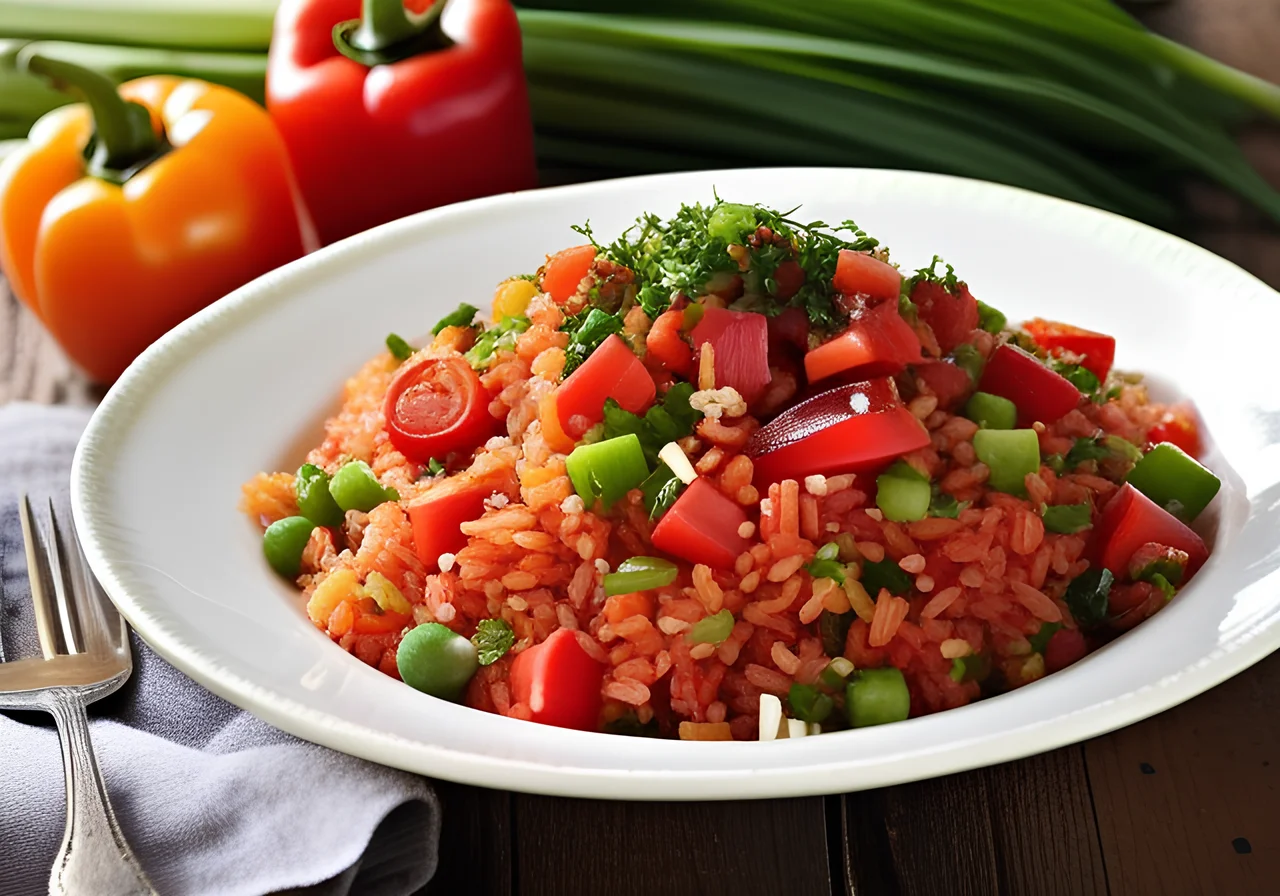 Bulgur with Bell Pepper