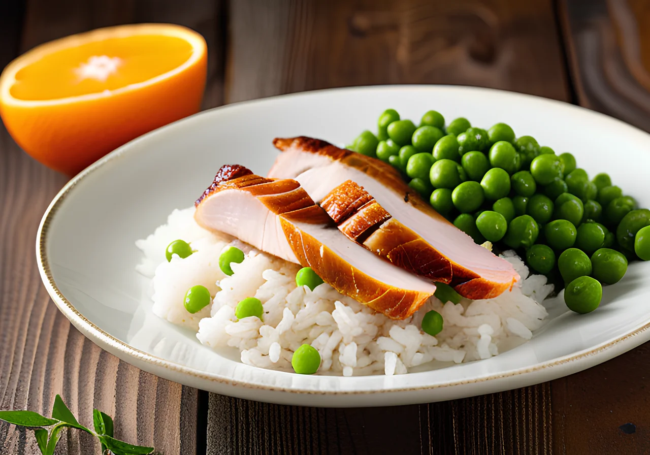 Turkey Sauté with Peas and Apricots