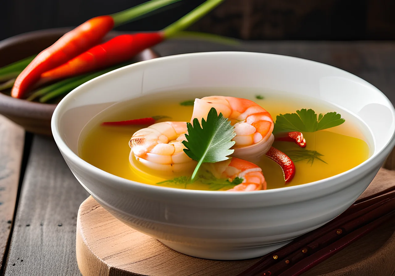 Shrimp Soup with Lemongrass
