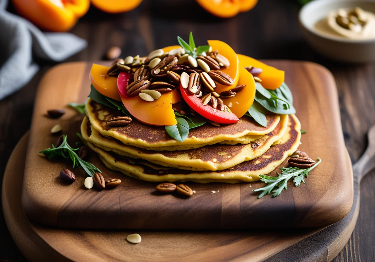 Beet Pancakes with Hummus