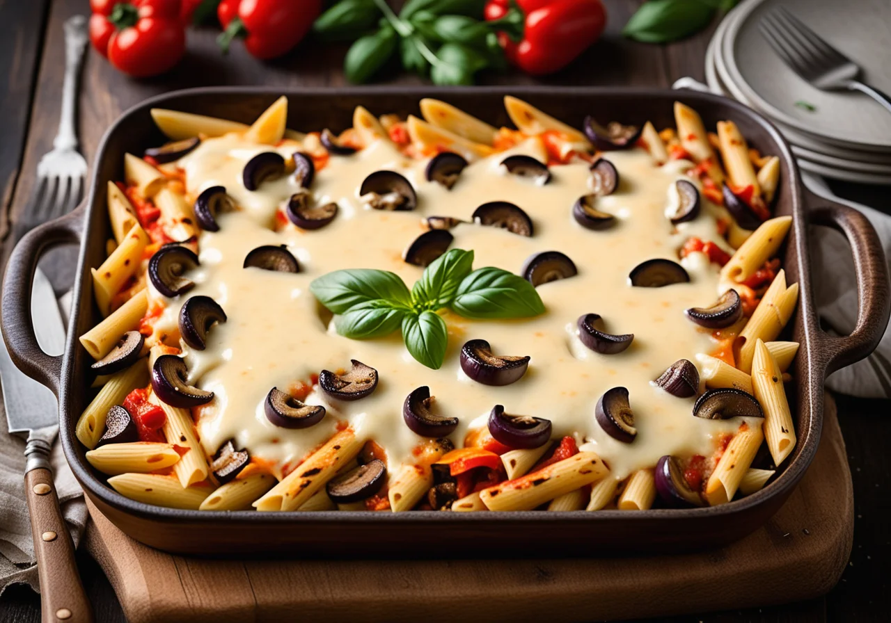 Penne with Roasted Vegetables