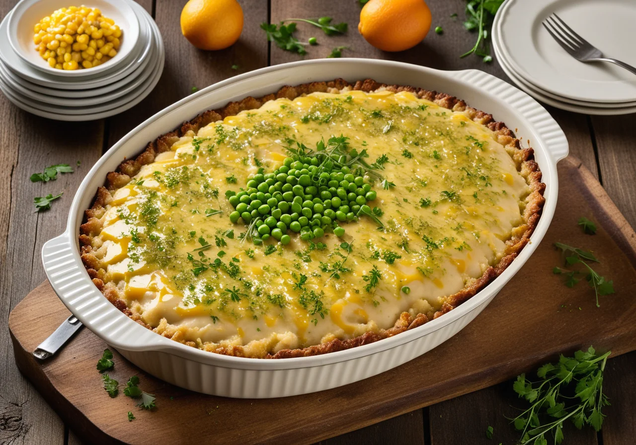 British Potato and Minced Meat Casserole