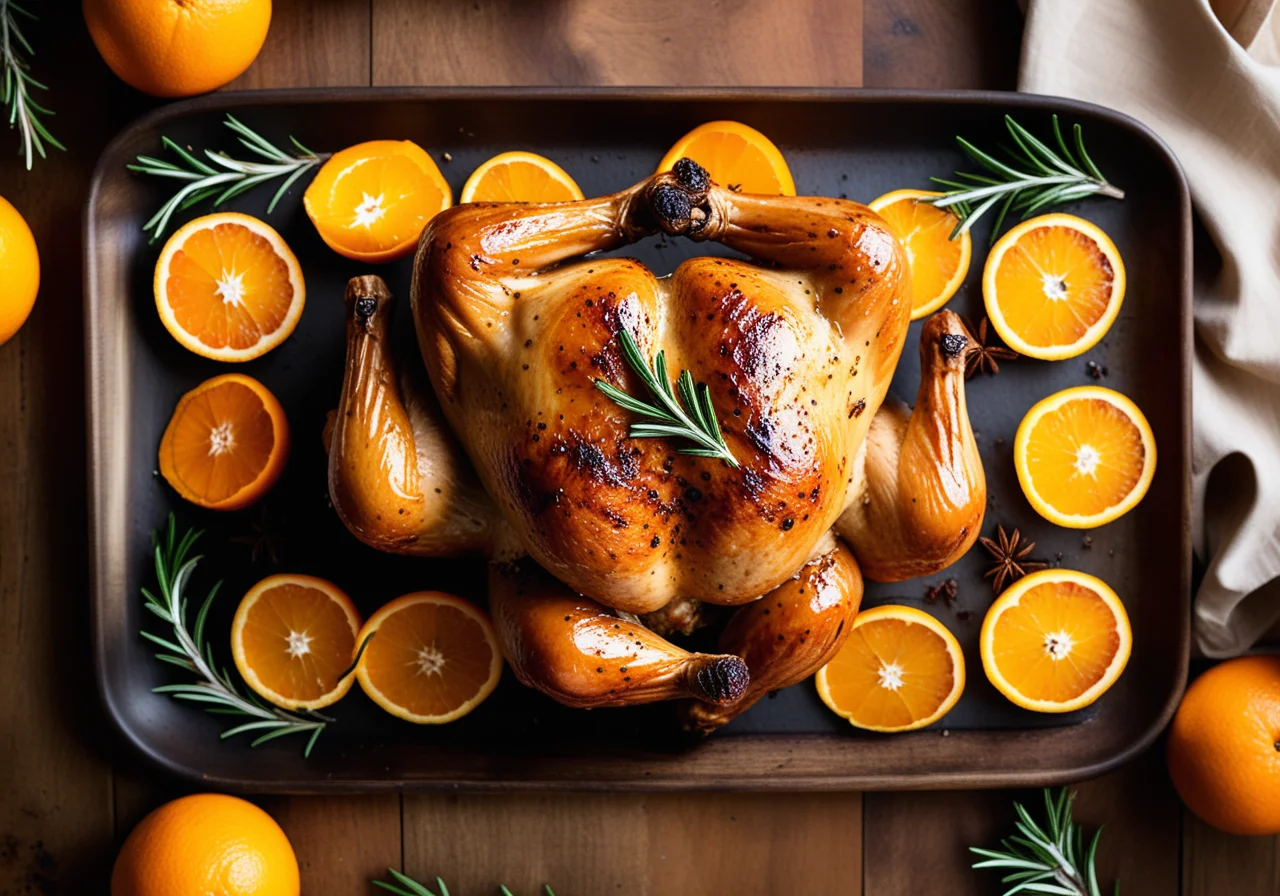 Orange Chicken with Rosemary
