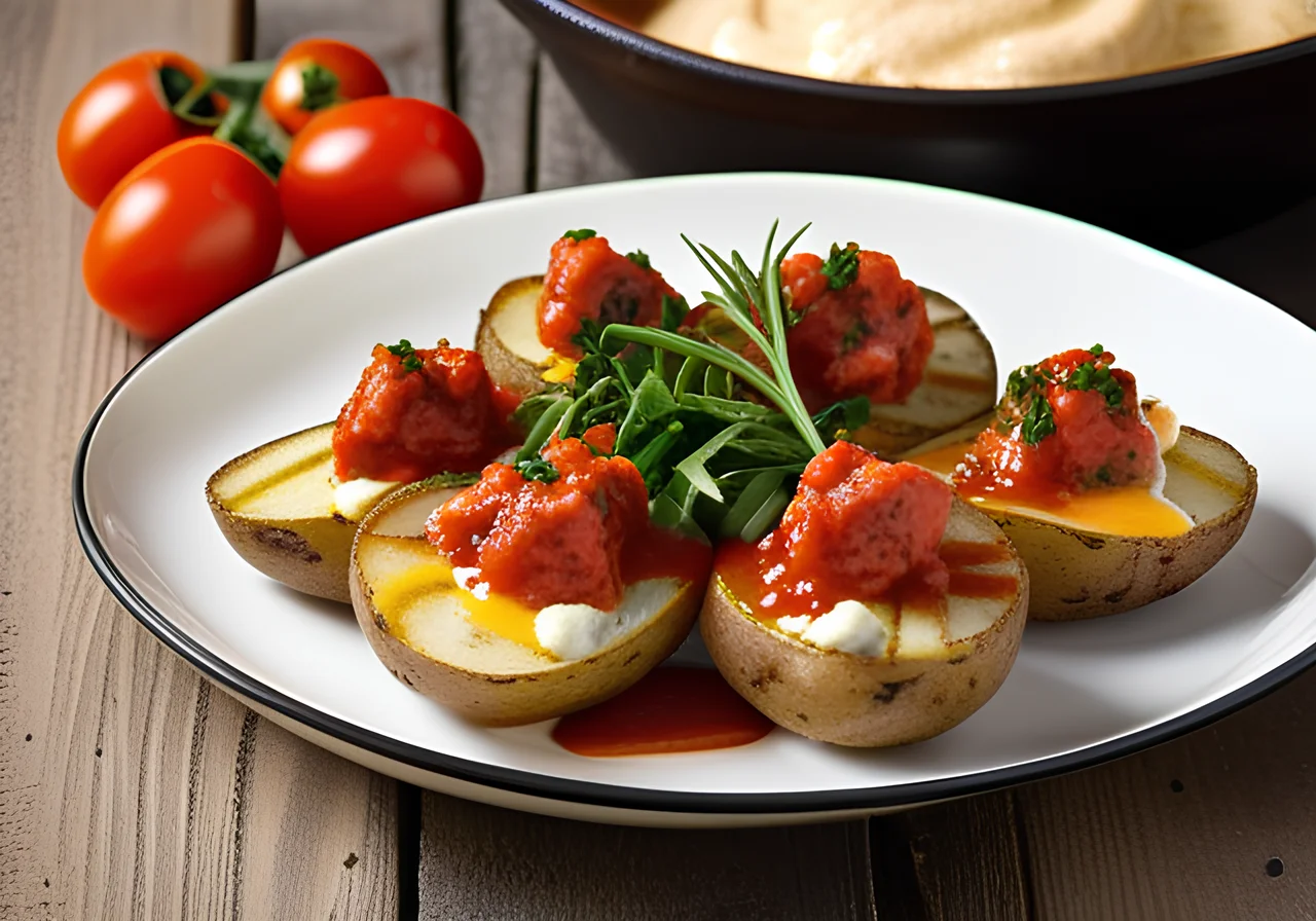 Potatoes with Three Sauces