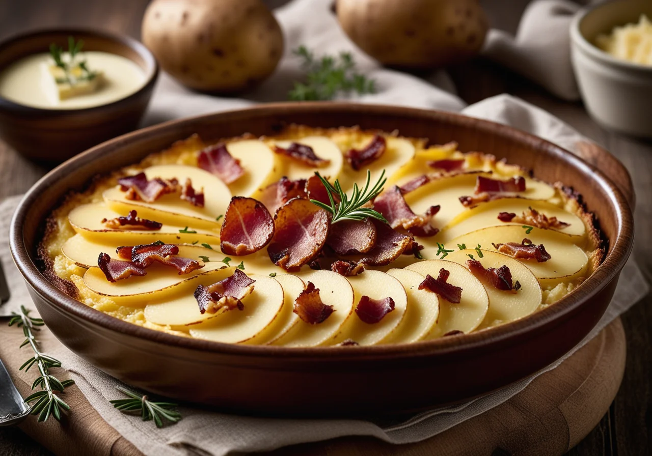 Potato Gratin with Reblochon Cheese