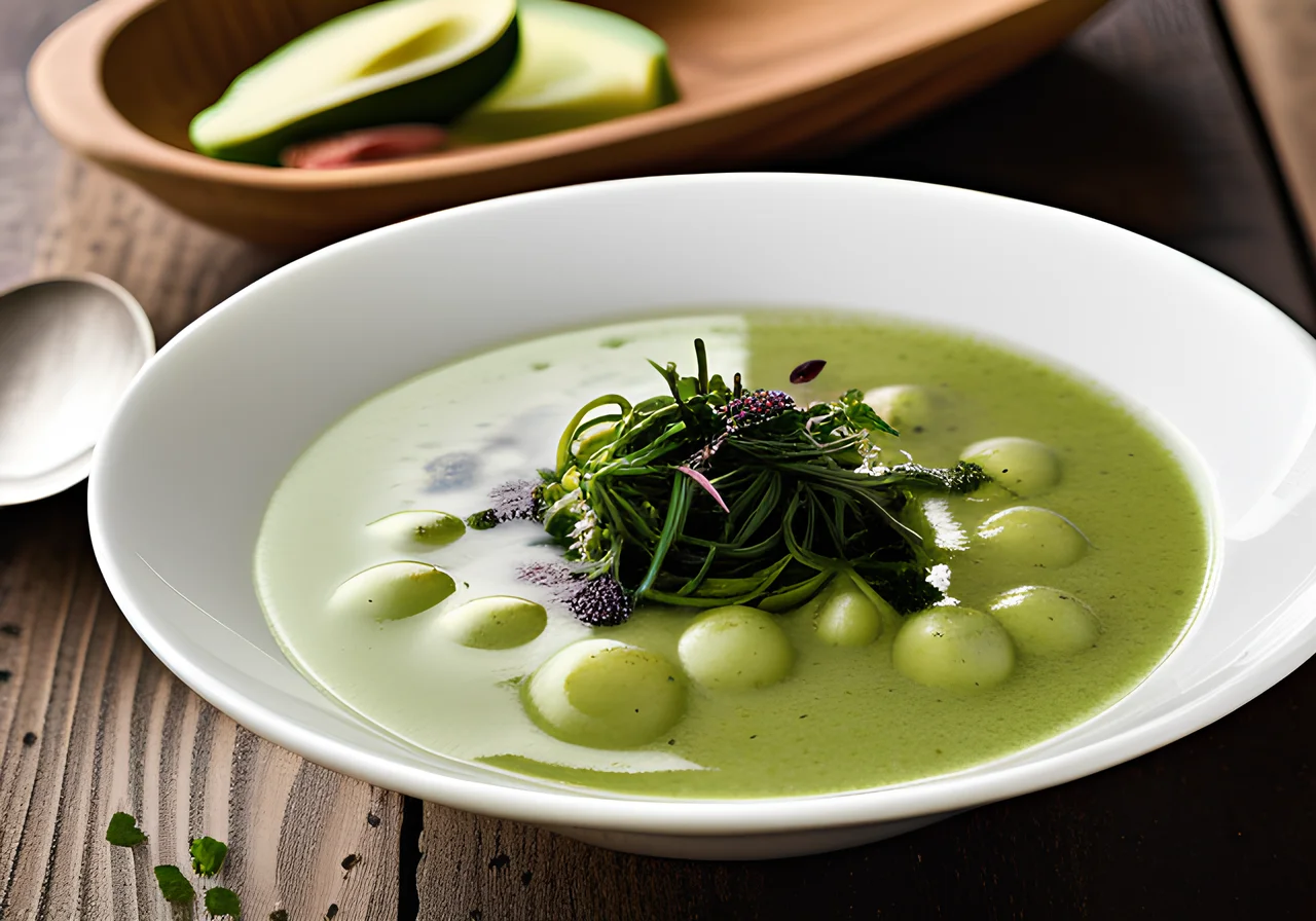 Cold Avocado-Cucumber Soup