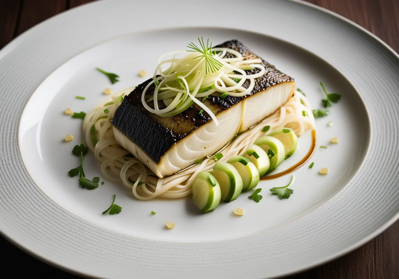 Fish Fillet with Ginger and Lemongrass