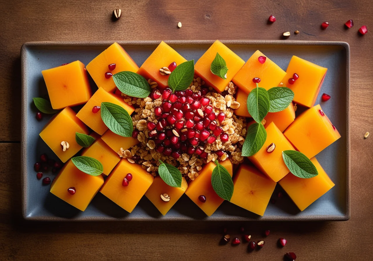 Papaya and Pomegranate Fruit Salad