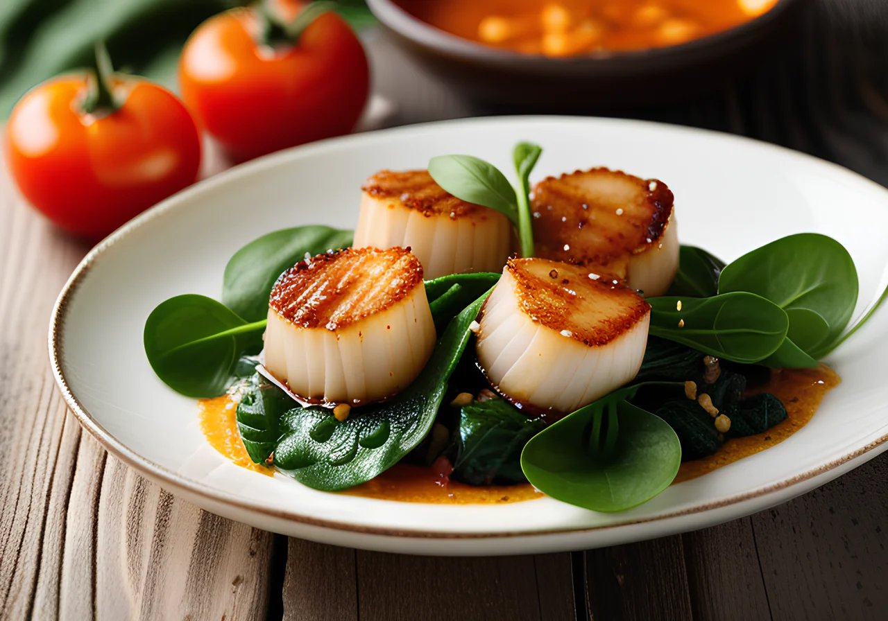 Scallops Between Wan-Tan Sheets