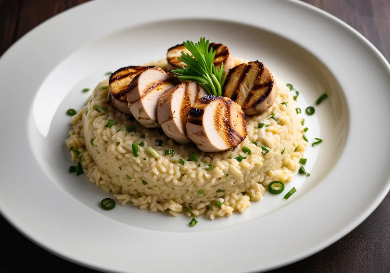 Spicy Chicken with Risotto