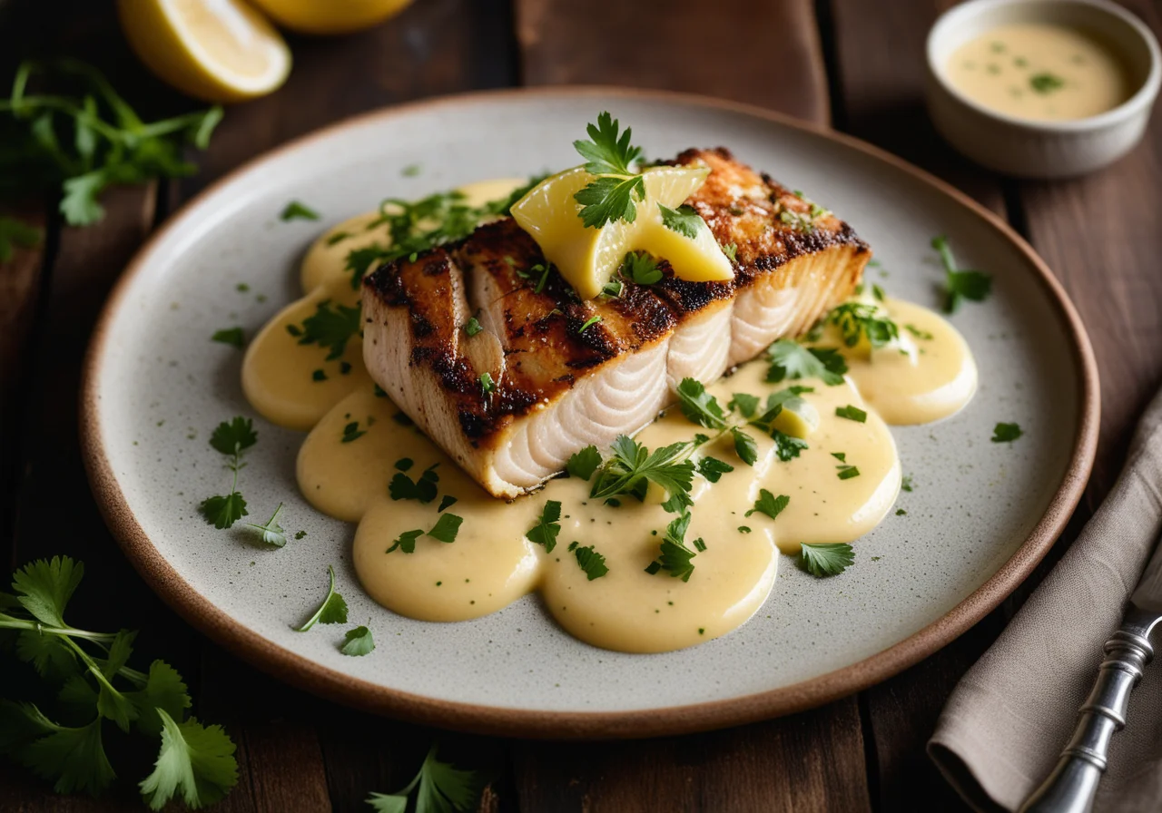 Rockfish Fillet on Potato-Coriander Vinaigrette