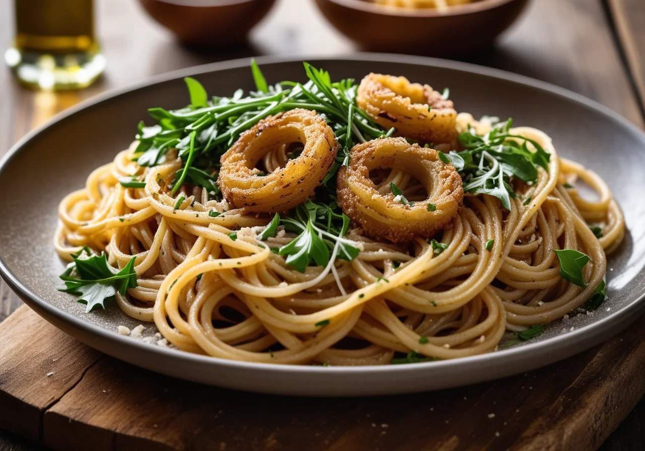 Spaghetti with Caramelized Onions