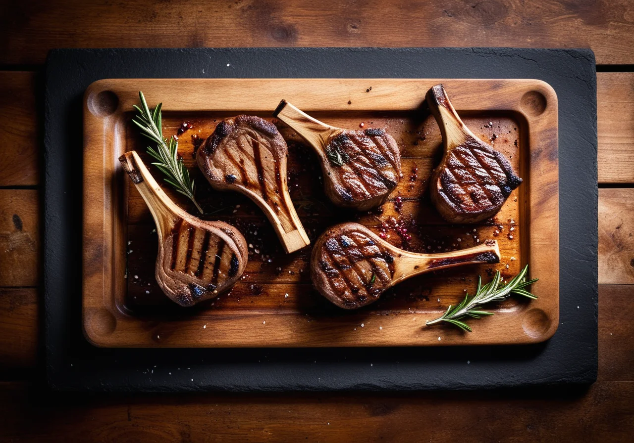 Grilled Marinated Lamb Chops