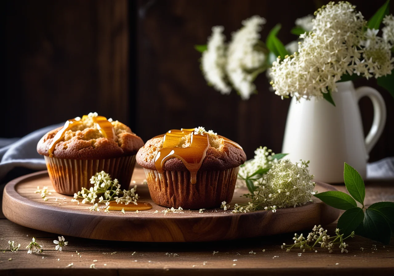 Honey Elderflower Muffins