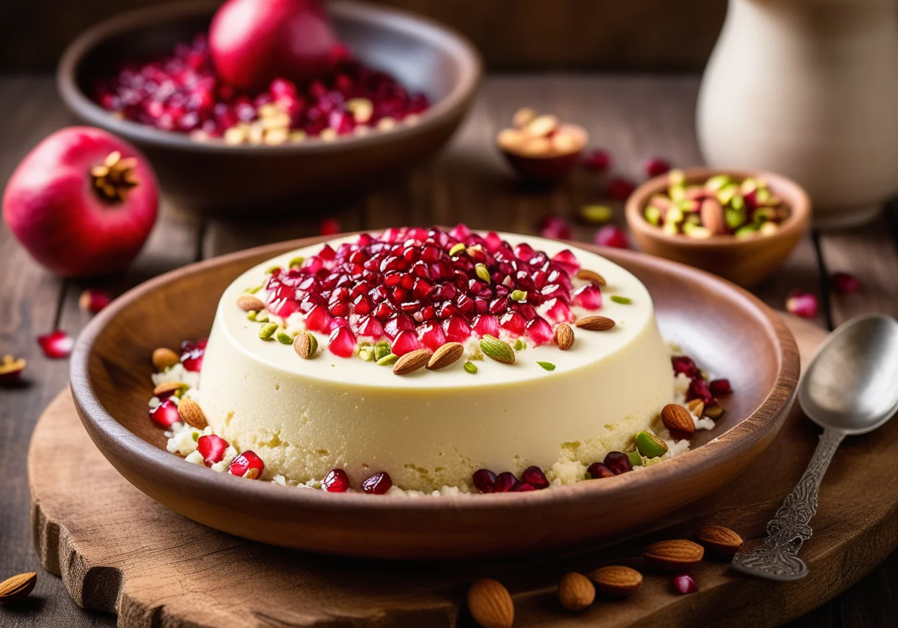 Rice Flour Almond Pudding