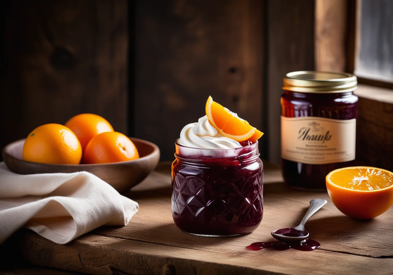 Plum Jam with Cream