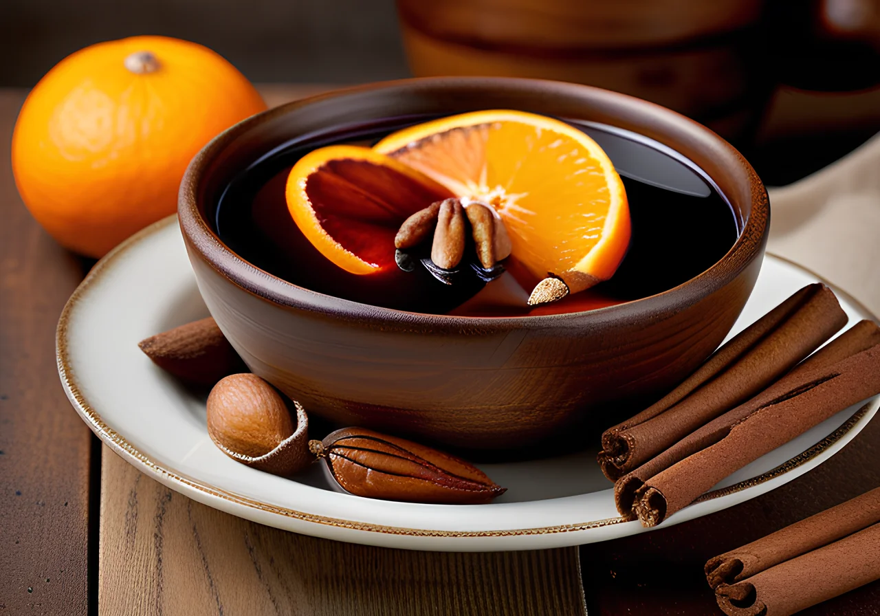 Christmas Mulled Wine and Nuts