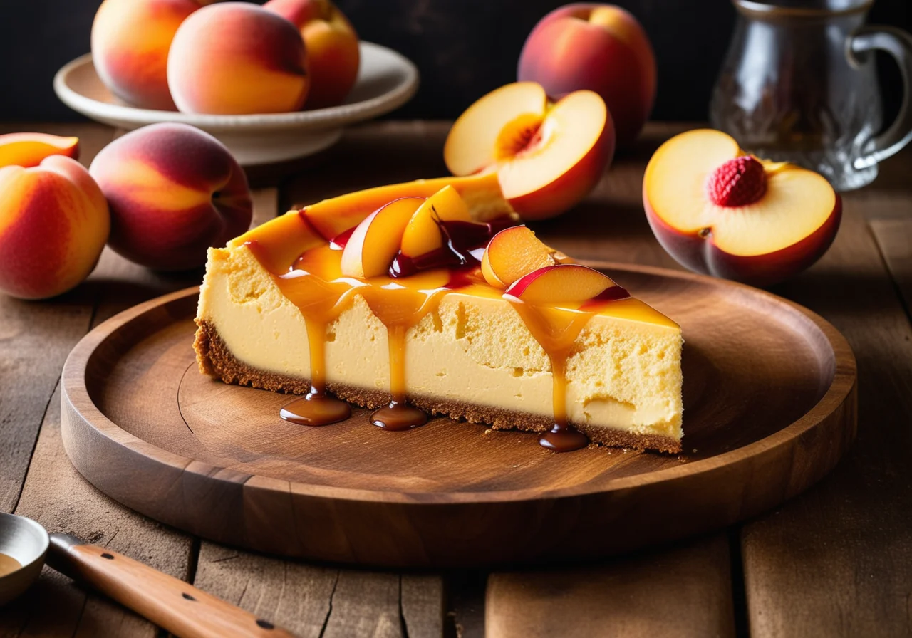 Peach Cheesecake