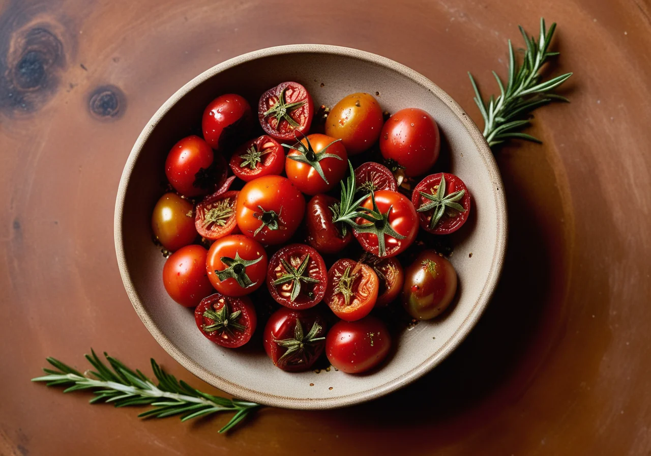 Dried Tomatoes with Garlic