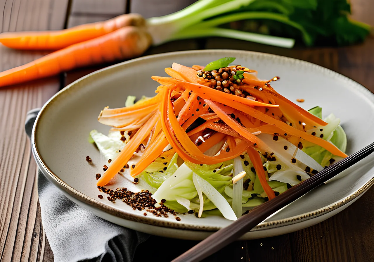 White Cabbage Carrot Salad