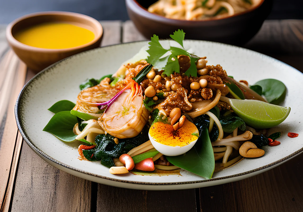 Pad Thai with Swiss Chard