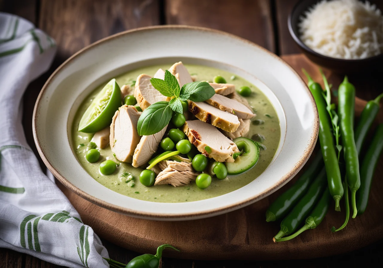 Green Curry Thai Style with Chicken