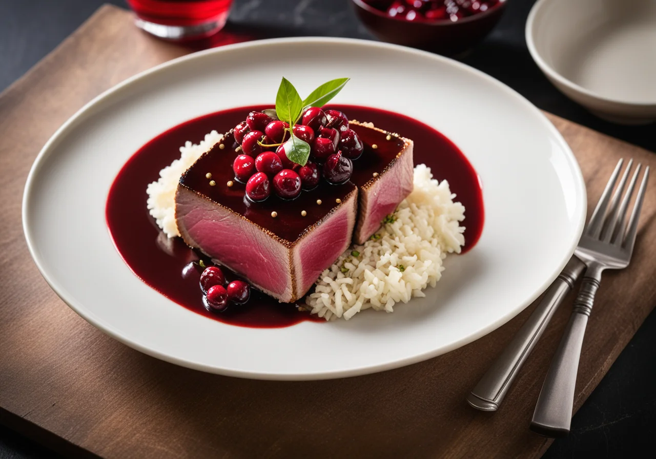 Tuna with Cherry Sauce