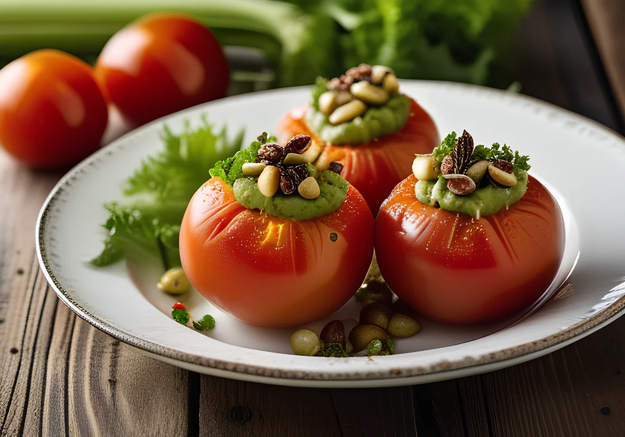 Raw Stuffed Tomatoes