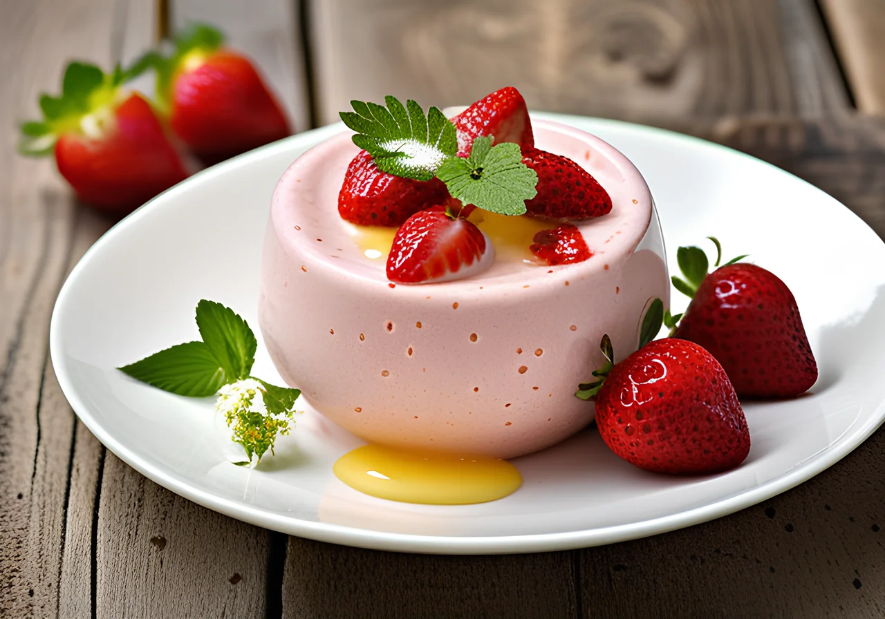 Strawberry Quark with Mascarpone