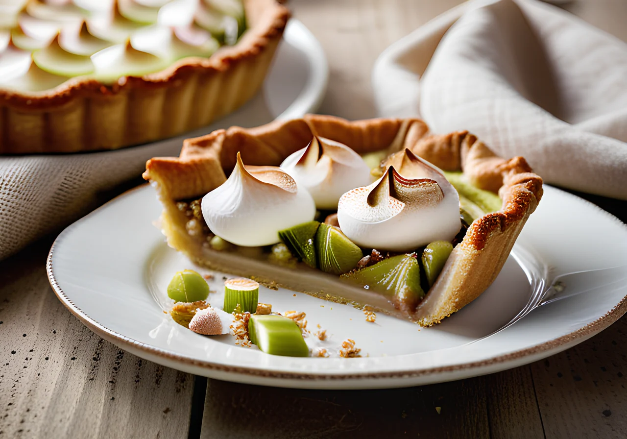 Rhubarb Tart with Meringue