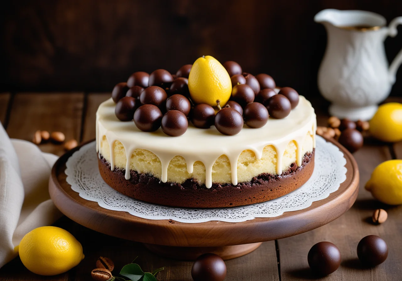 Easter Cake with Chocolate Balls