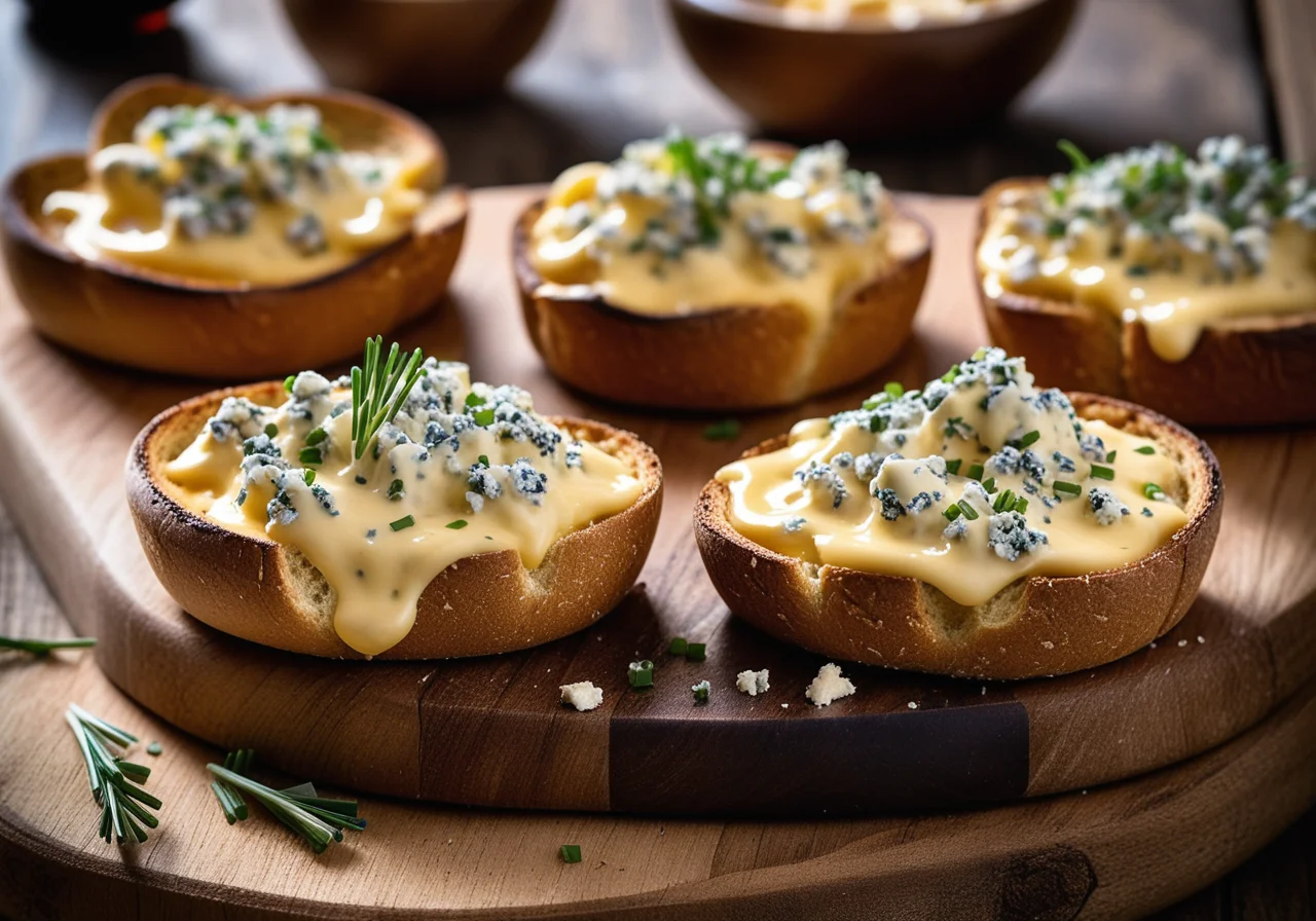 Champignon Cheese Toasts