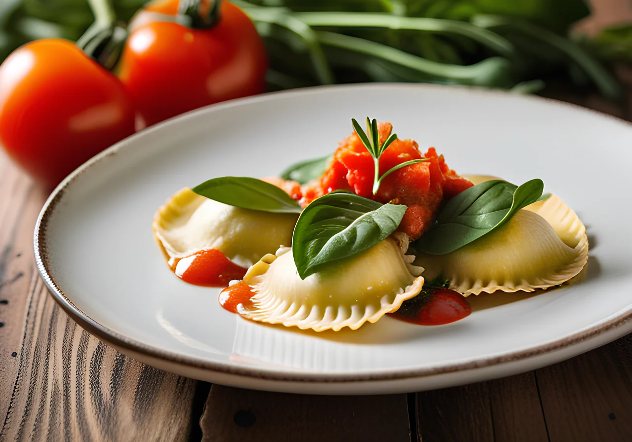 Ravioli with Goat Cheese