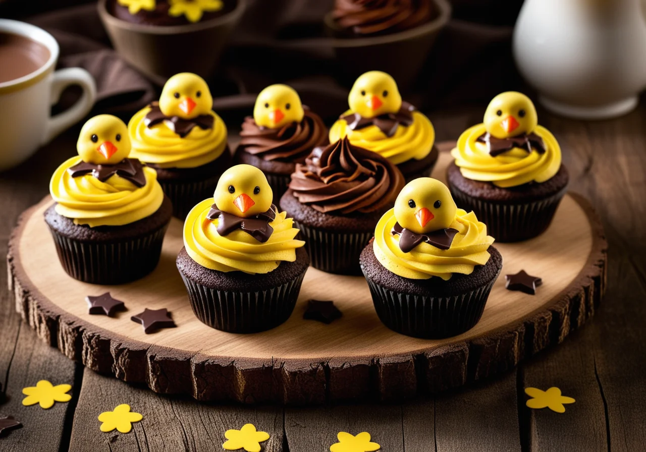 Chocolate Cupcakes for Easter