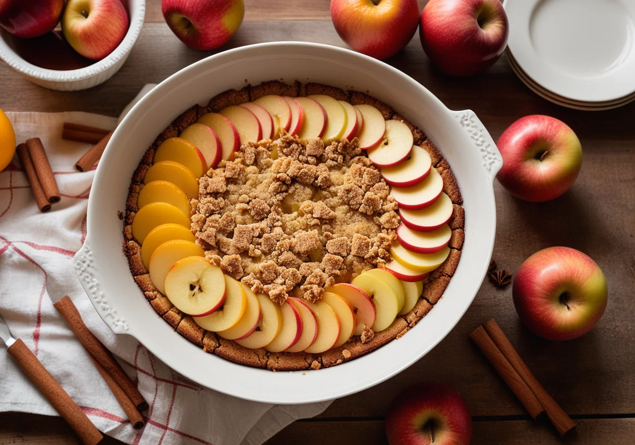 Apple Bread Casserole