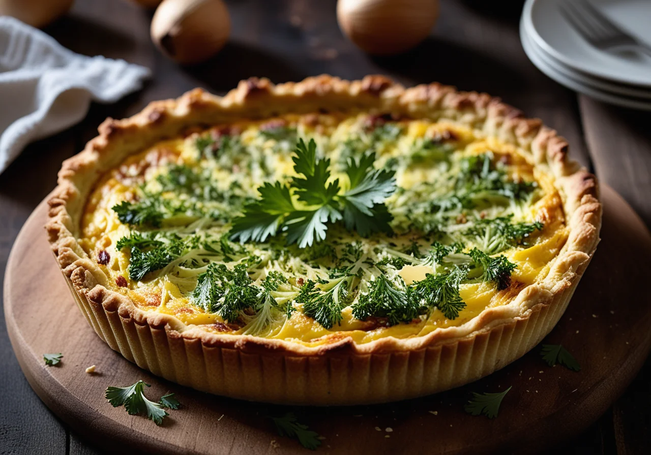 Wirsing-Käse-Quiche