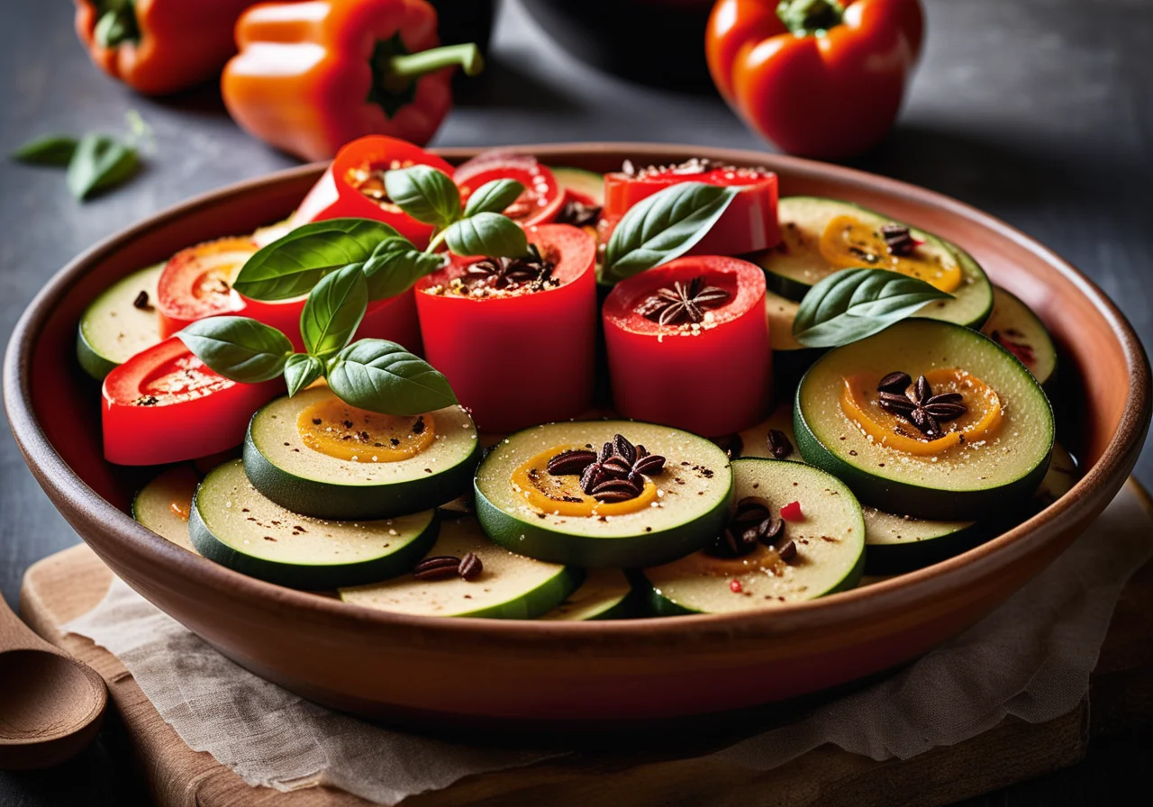 Toast with Vegetable Salad