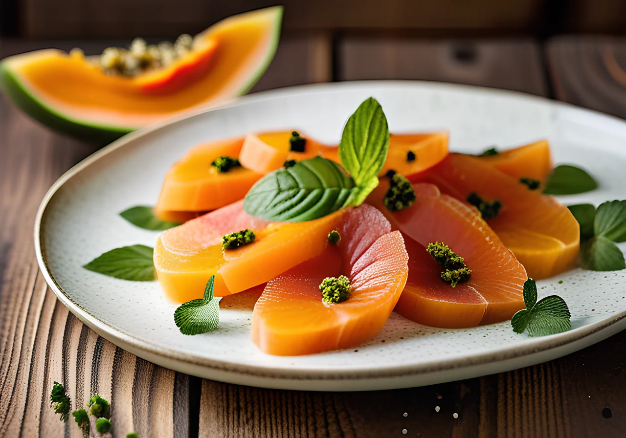 Papaya Carpaccio