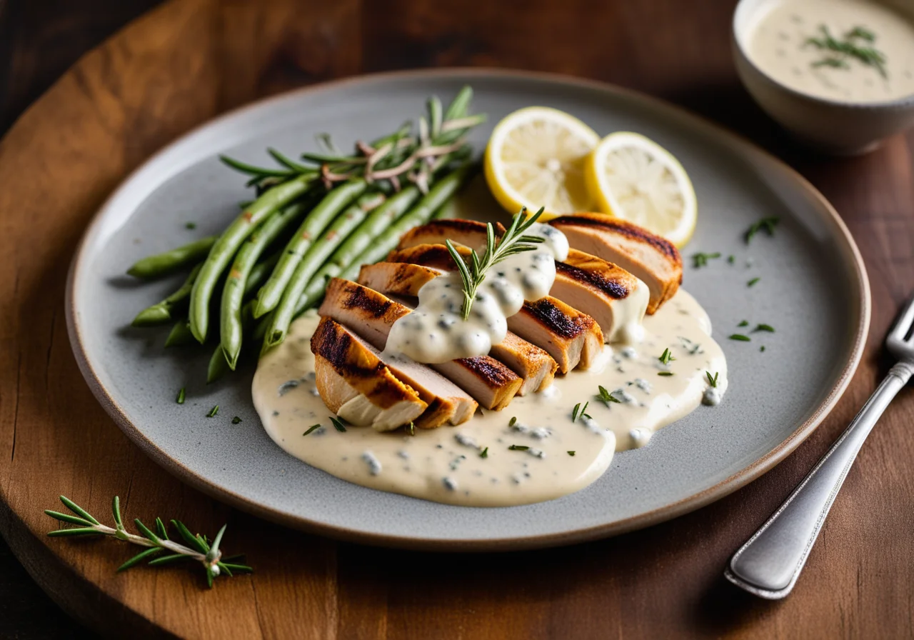 Chicken Breast with Cheese Cream