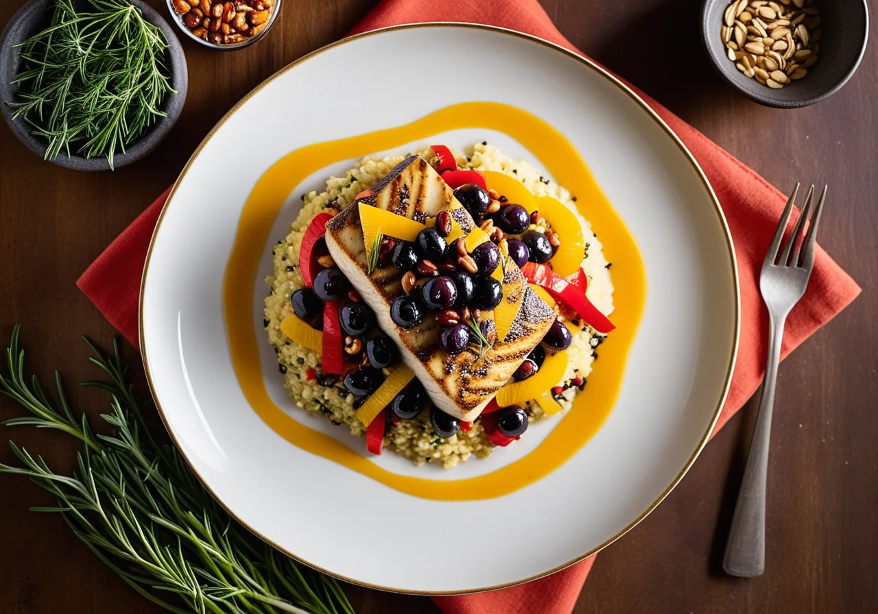 Fish on Vegetable Quinoa