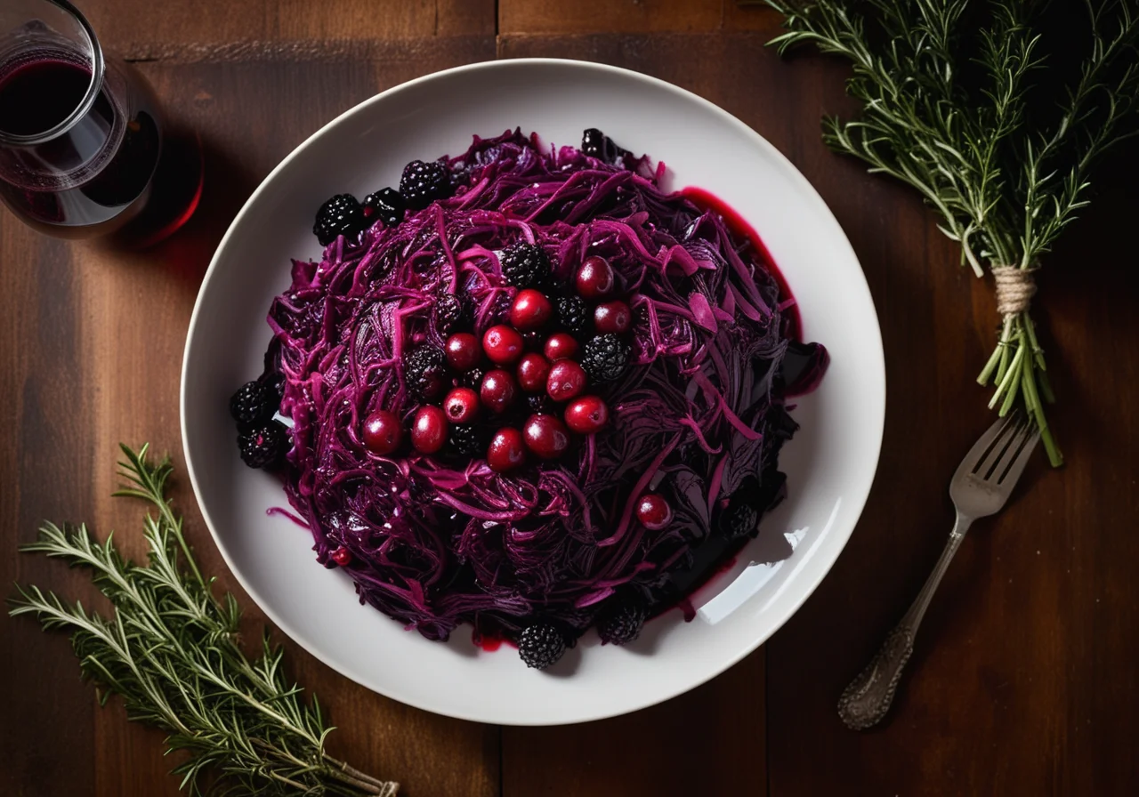 Red Cabbage with Cranberries