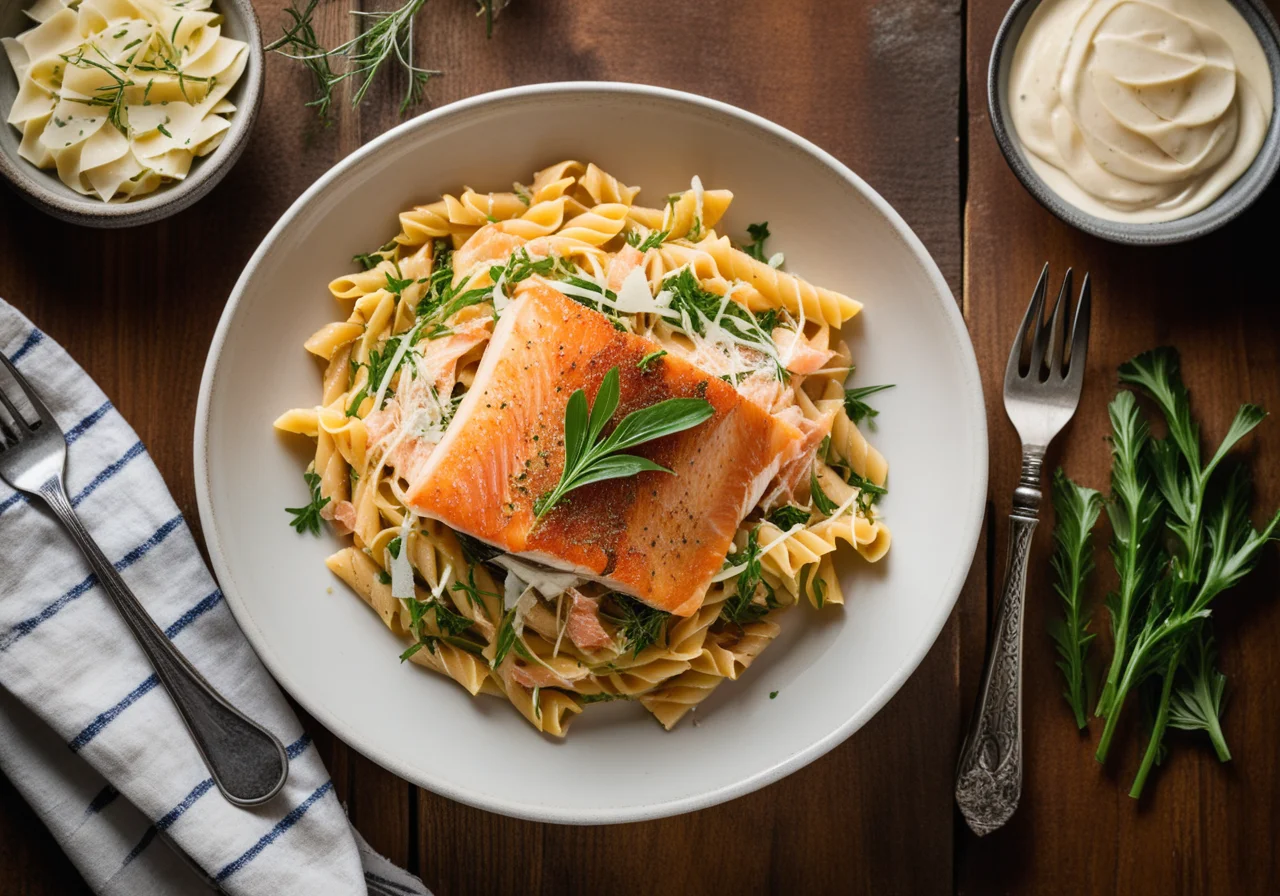 Pasta with Chicory and Fish