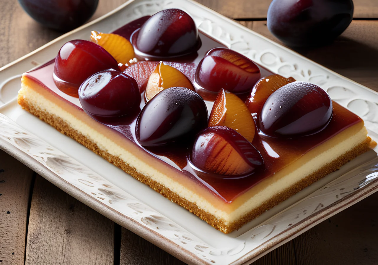 Spoonbread Plum Cake