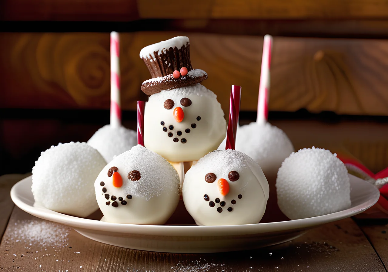 Snowman Cake Pops