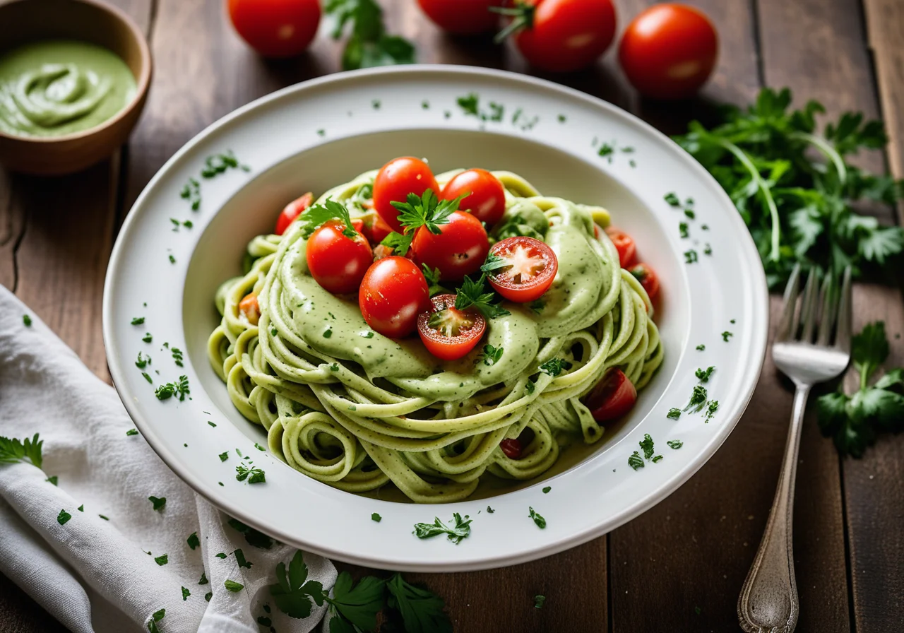 Pasta with Avocado Sauce