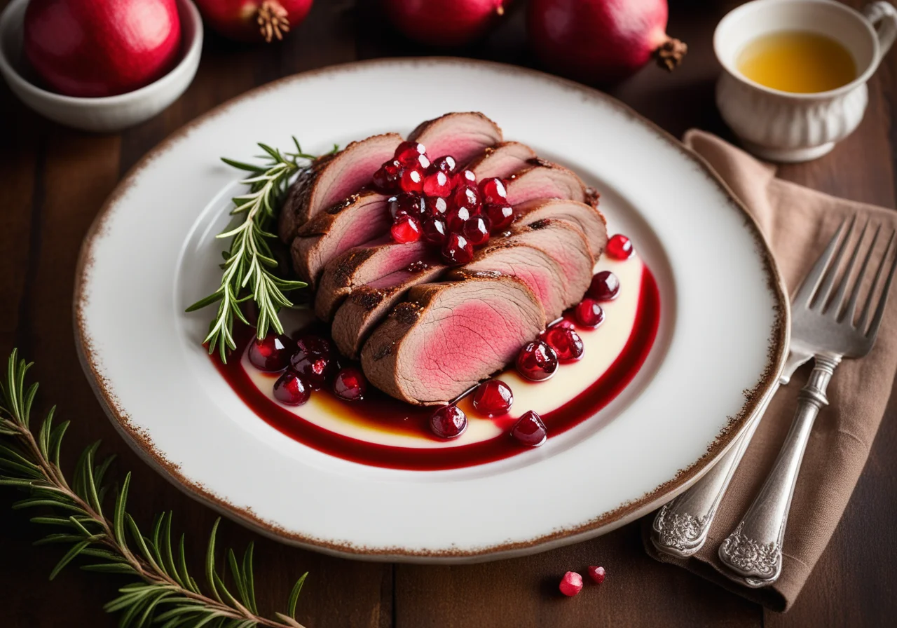 Lamb Leg with Pomegranates