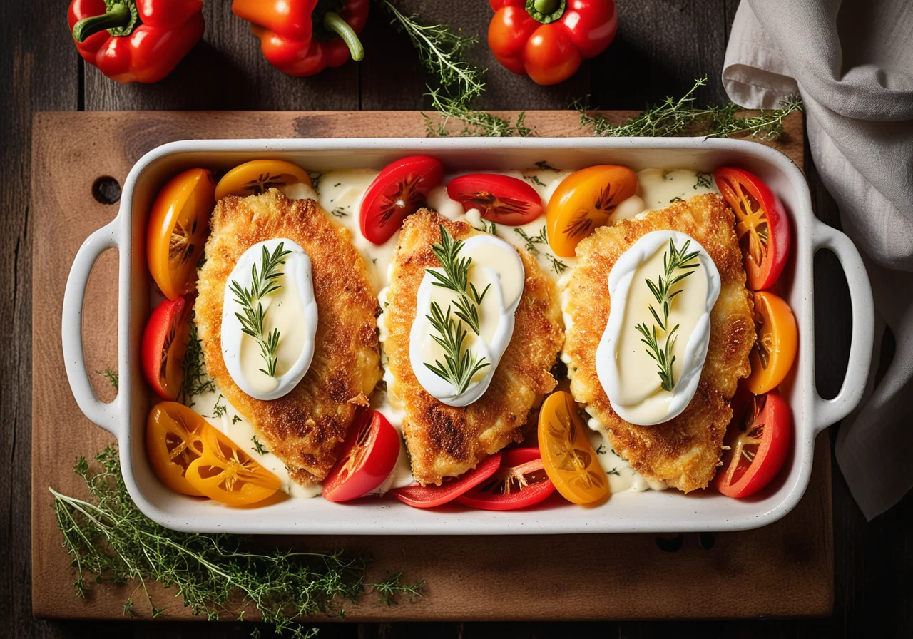 Fish Gratin with Vegetables