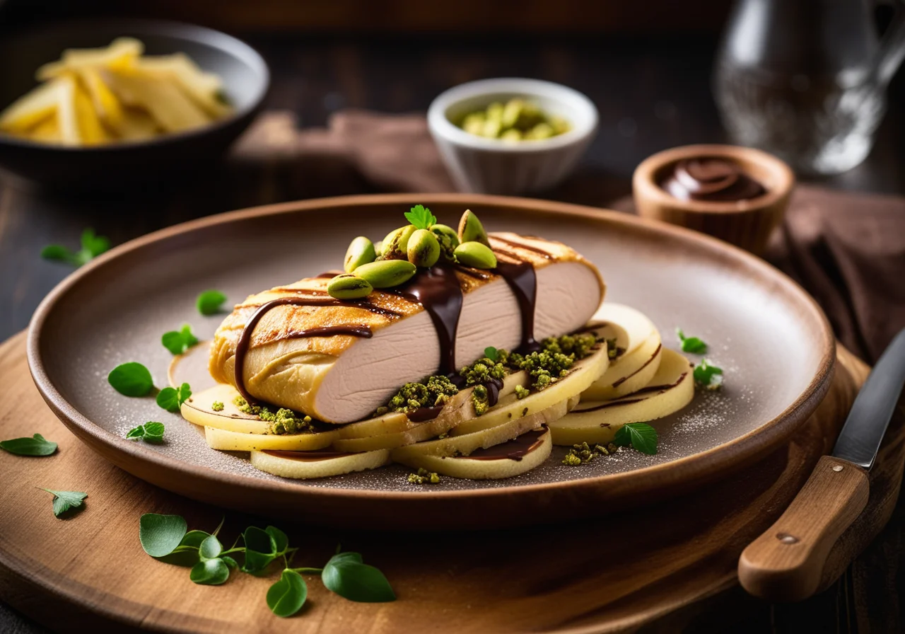 Chicken Breast Fillet in Potato Mantle