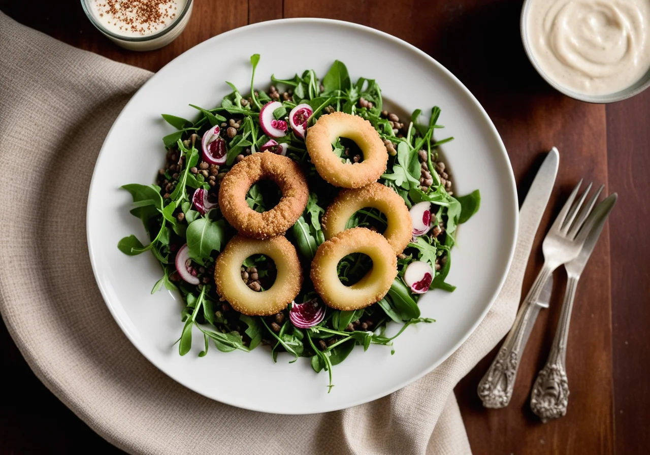 Lentil-Pear Salad with Arugula